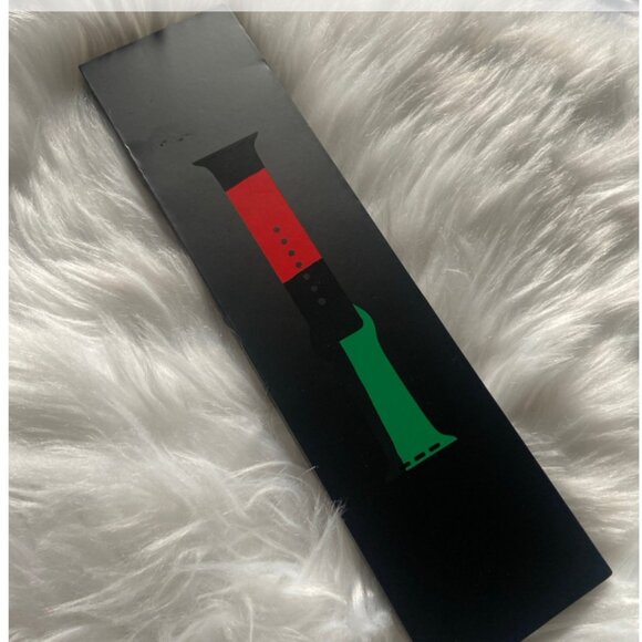 Apple Watch 44mm Black Unity Sport Band African Flag - Picture 1 of 4